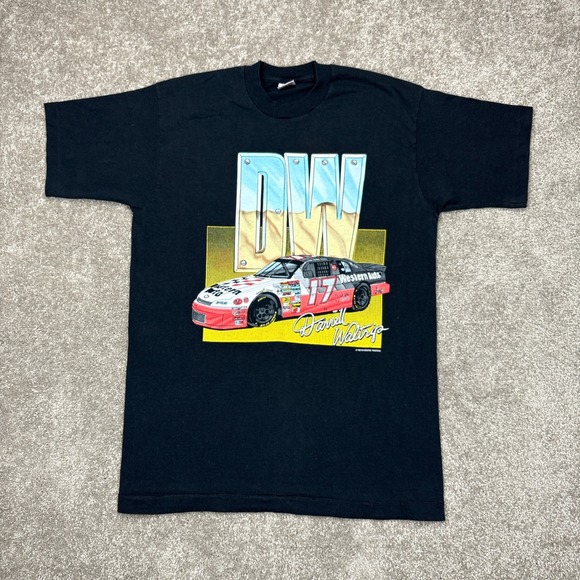 Vintage 1995 Darrell Waltrip DW Forever Nascar Racing T Shirt Large - Picture 1 of 9